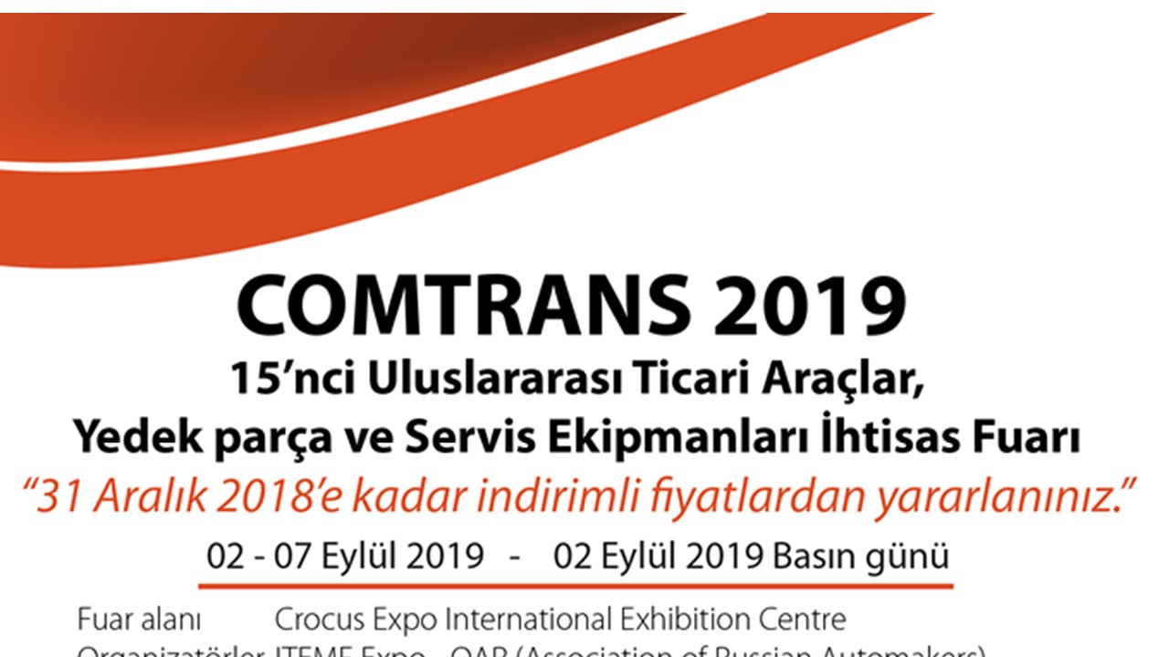 Comtrans 2019 02 – 07 Eylül 2019