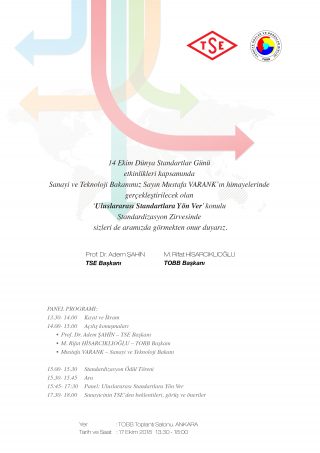 Standardizasyon Zirvesi – 17 Ekim 2018
