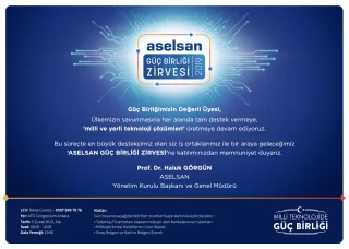 HUKD Duyuru – ASELSAN Güç Birliği Zirvesi