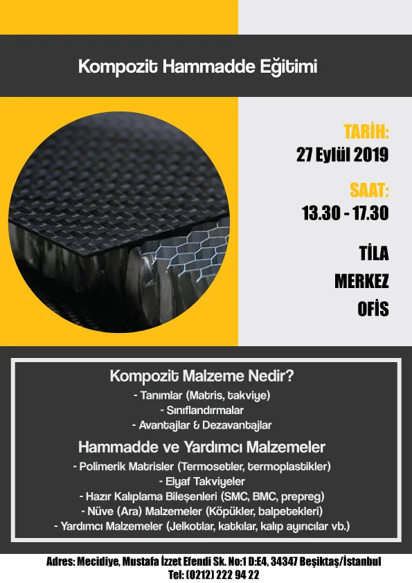 Kompozit Hammadde Eğitimi 27 Eylül 2019