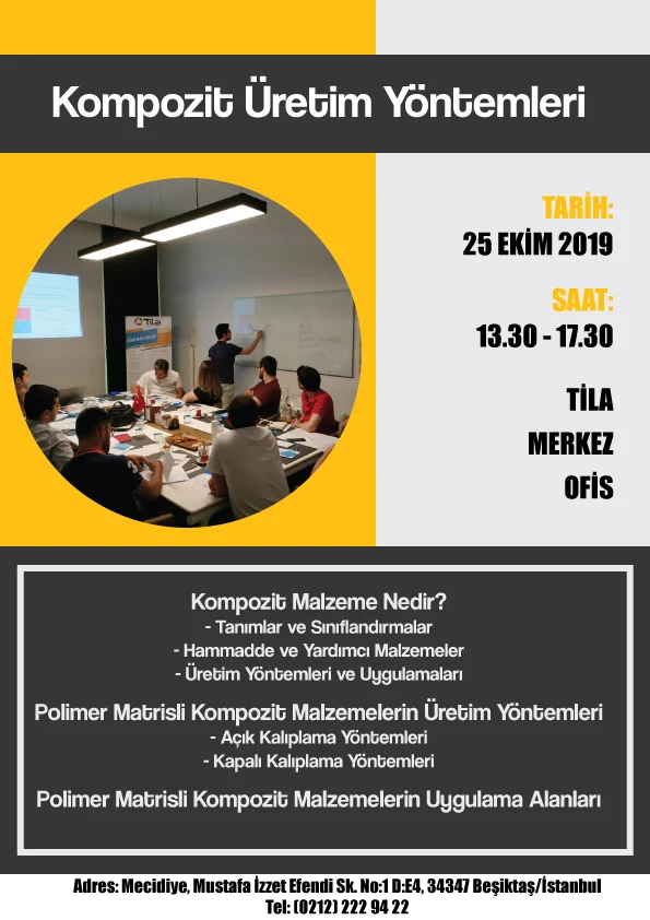 Kompozit Üretim Yöntemleri Eğitimi 25 Ekim