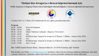 TOBB İstanbul – Amazon Eğitimine Davetlisiniz