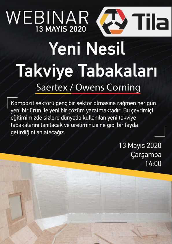 Yeni Takviye Tabakaları Saertex / Owens Corning