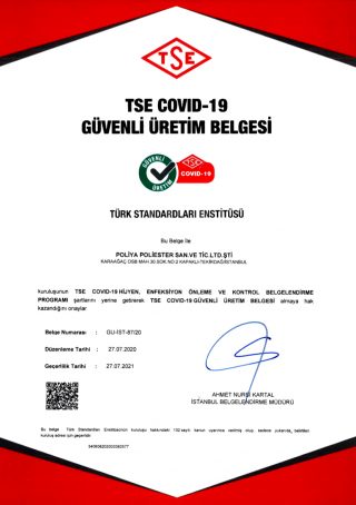 POLİYA Covid19 Güvenli Üretim Belgesi Aldı