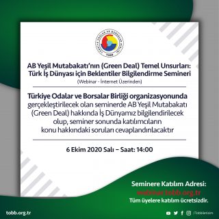 AB Yeşil Mutabakat Semineri