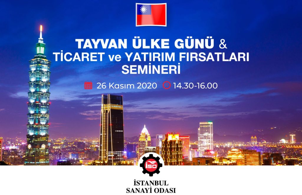 İSO Tayvan Ülke Günü 26 Kasım 2020