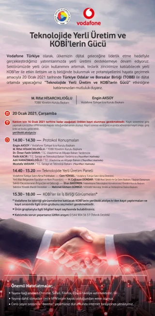 TOBB Webinarlarında Bu Hafta ve KOBİ Duyuruları