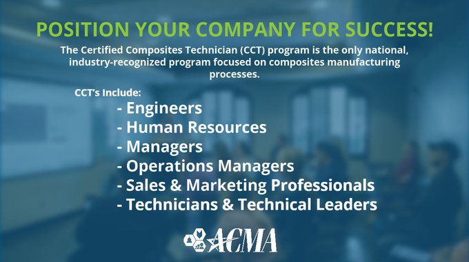 Certified Composites Technician (CCT) Program