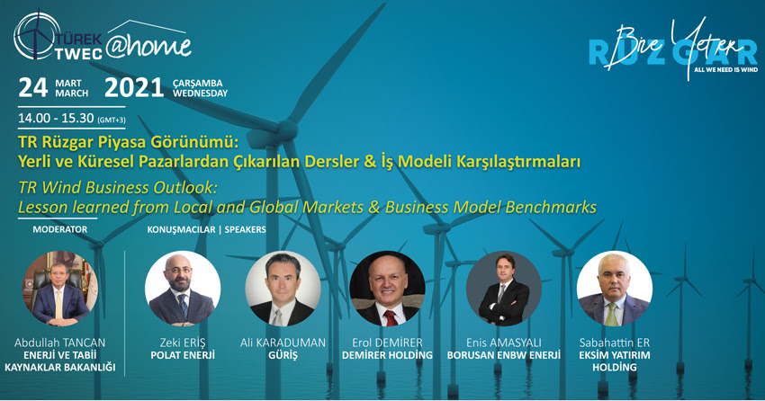 Türkiye Rüzgar Piyasa Görünümü 24 Mart 2021