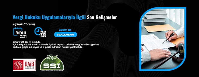 HUKD – Duyuru 30 Eylül 2021