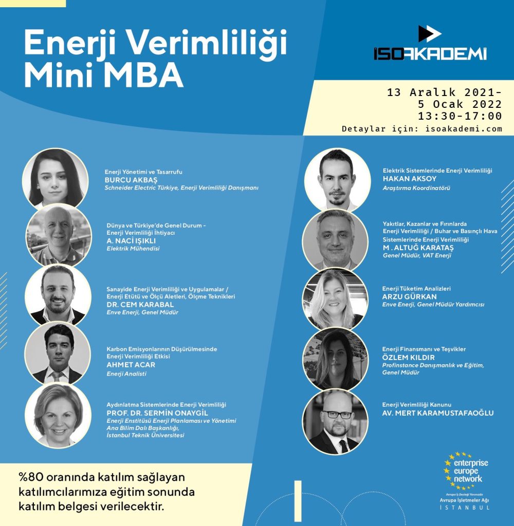 İSO Akademi Enerji Verimliliği Mini MBA
