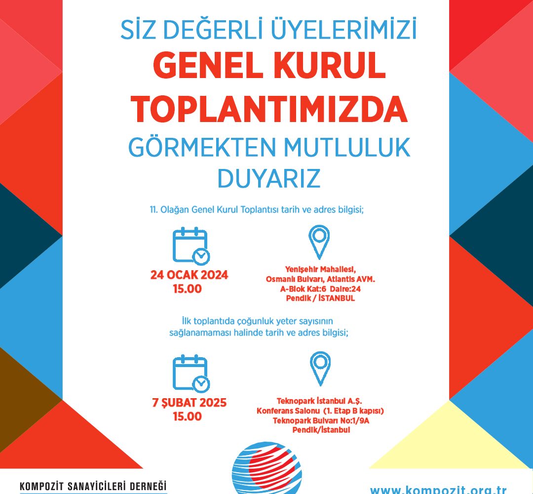 Siz Değerli Üyelerimizi Genel Kurul Toplantımızda Görmekten Mutluluk Duyarız