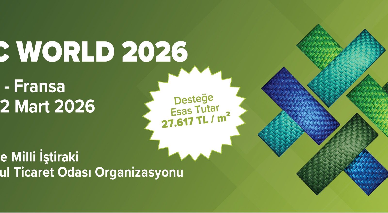 Kompozit Sektörüne Davet: JEC World 2026 Türk Pavilyonu