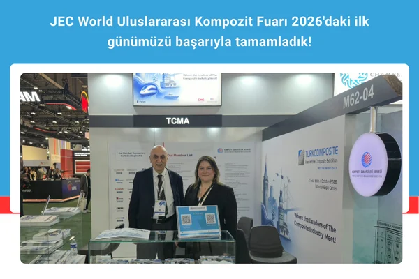 JEC World Uluslararası Kompozit Fuarı 2026’daki ilk günümüzü başarıyla tamamladık!