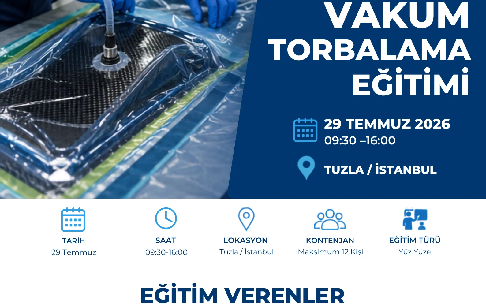 Vakum Torbalama Eğitimimiz Başlıyor!