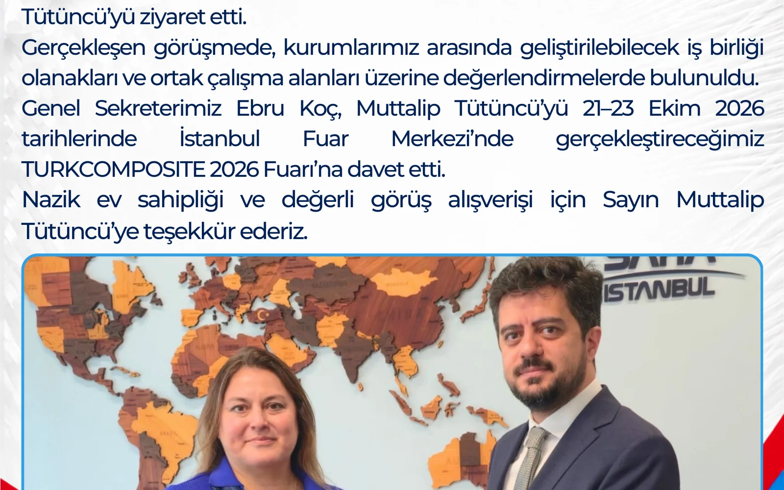 Derneğimizden SAHA İstanbul’a İş Birliği ve Nezaket Ziyareti