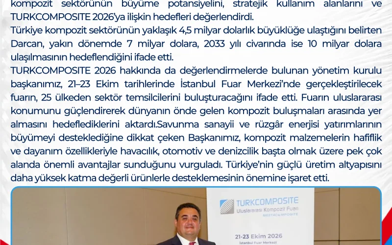 Dernek Başkanımız Kemal Darcan, Sektörün Hedeflerini Dünya Gazetesine Anlattı